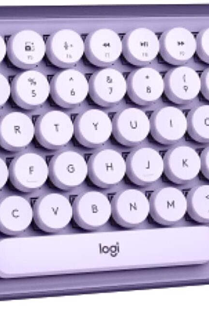 purple Logitech keyboard